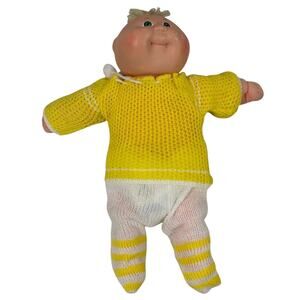 Vintage Cabbage Patch Kids Soft Body Doll 1982 Baby Boy Coleco Green Eyes